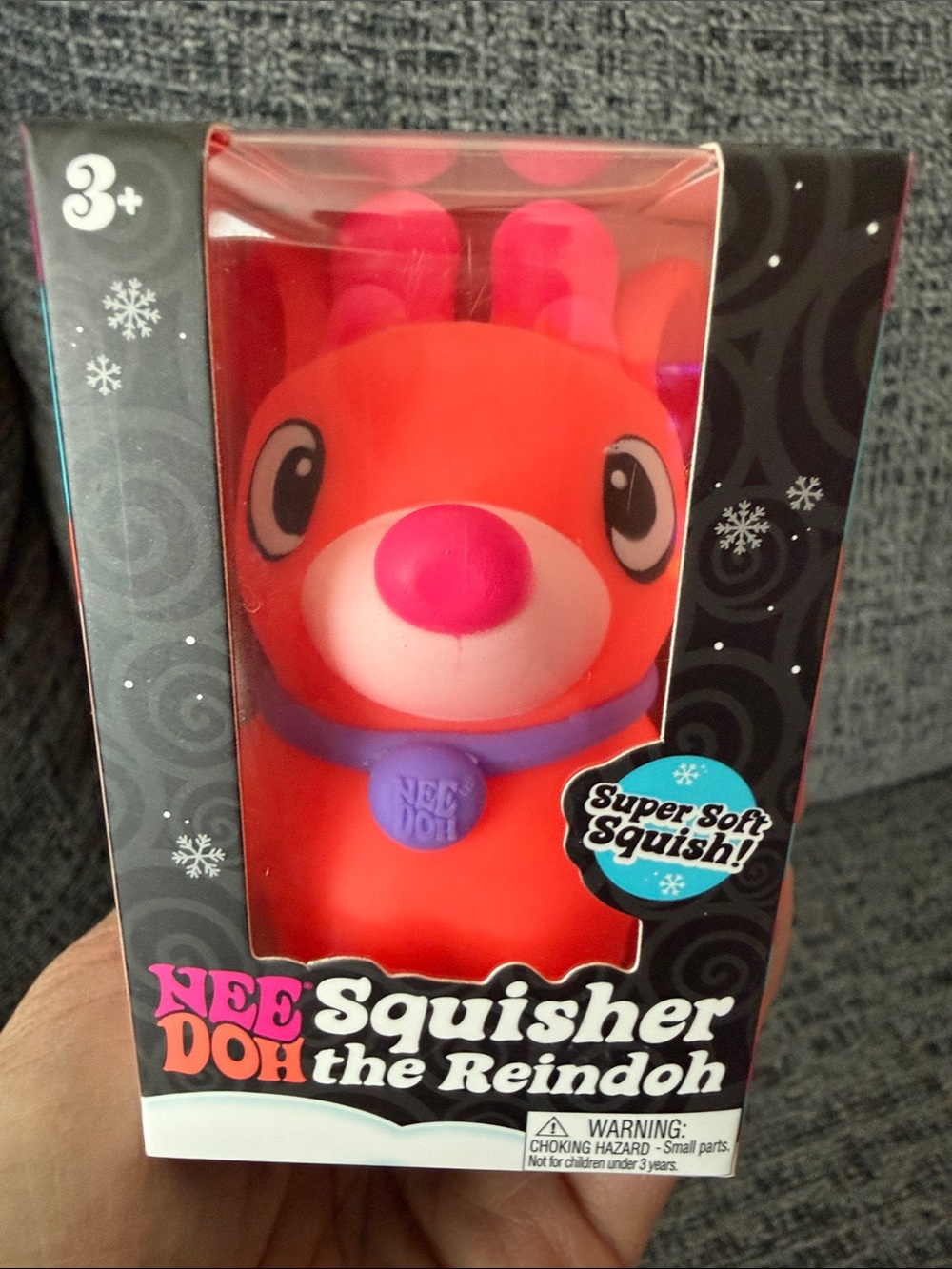 BNIB NeeDoh Squisher the Reindoh, Orange